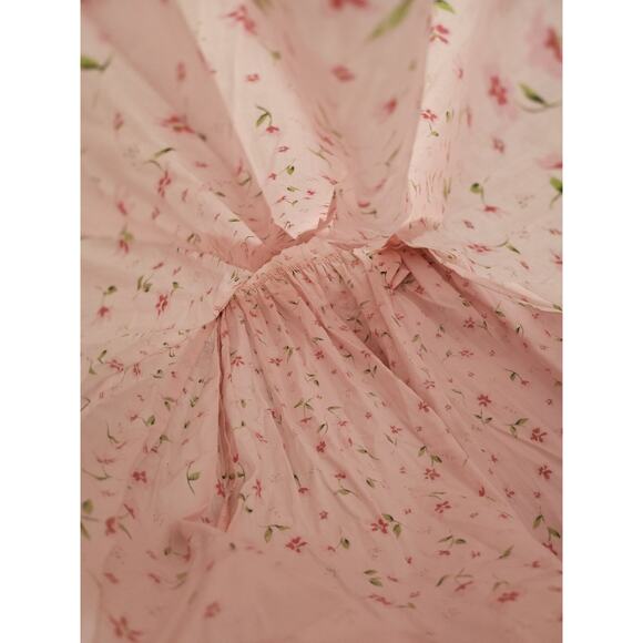 Copper Key Girl's Size 8 VTG Pink Floral Cotton Collared Dress - Picture 14 of 14